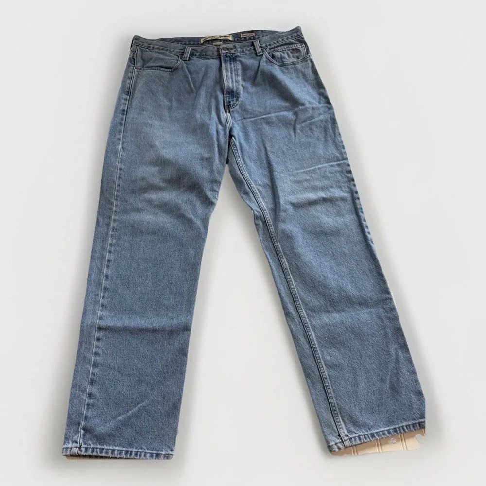 Harley-Davidson Men's Straight Leg Jeans‎ 40x32 Medium Wash Distressed